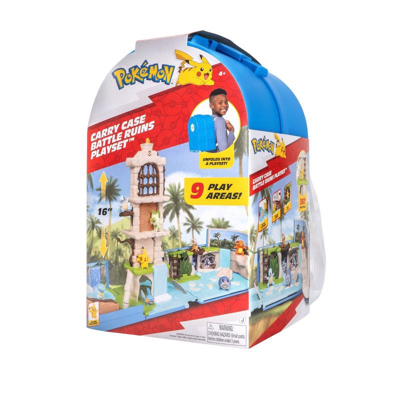 slide 17 of 18, Pokemon Carry Case Jungle Ruins Playset Action Figure: Includes 2-Piece Plastic Set, 1 ct