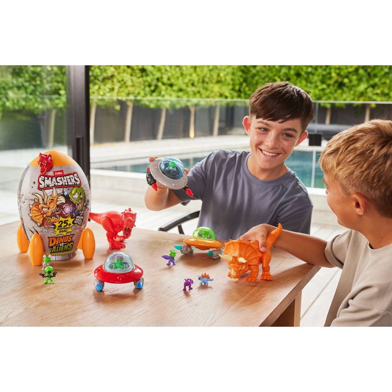 slide 7 of 11, Smashers Dino vs Aliens Animal Figure: 20-Piece Plastic Playset for Kids, 1 ct