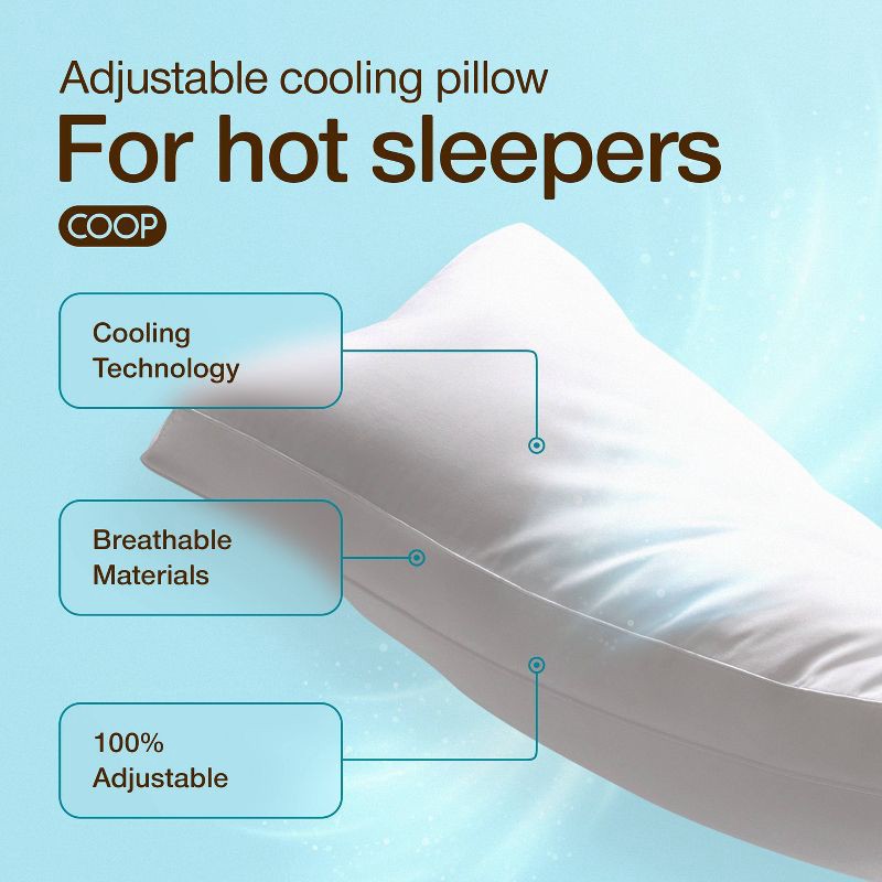 slide 2 of 9, Coop Home Goods Medium The Cooling Adjustable Cloud Pillow, 1 ct