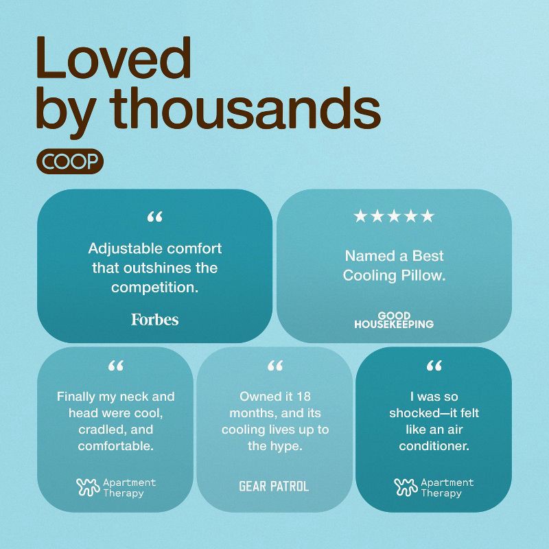 slide 6 of 9, Coop Home Goods Medium The Cooling Adjustable Cloud Pillow, 1 ct