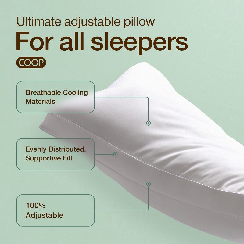 slide 2 of 9, Coop Home Goods Medium The Adjustable Cloud Pillow, 1 ct