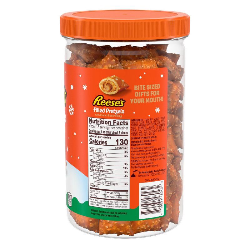 slide 2 of 6, Reese's Peanut Butter Filled Pretzels - 18oz, 18 oz