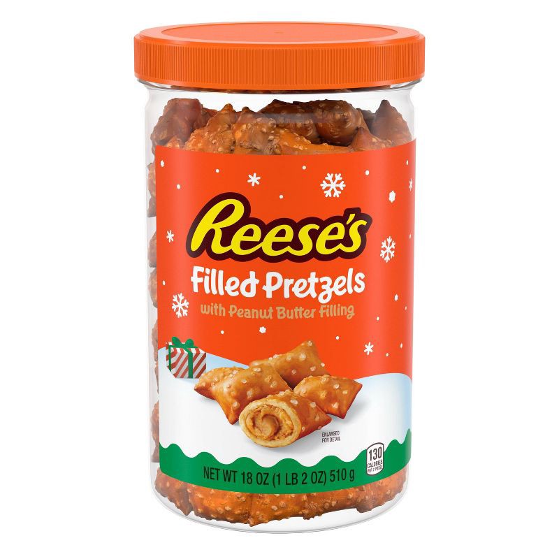 slide 1 of 6, Reese's Peanut Butter Filled Pretzels - 18oz, 18 oz