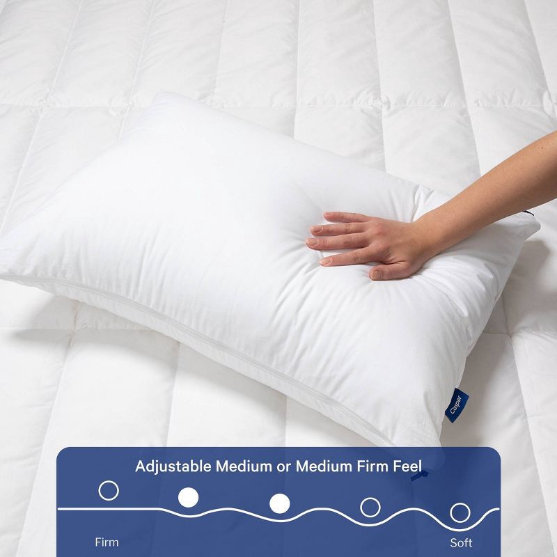 slide 2 of 9, Casper Sleep Standard/Queen Medium Essential Adjustable Pillow, 1 ct