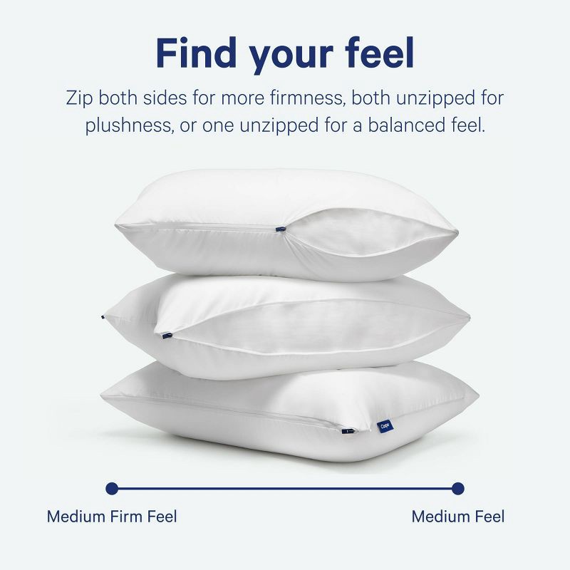 slide 3 of 9, Casper Sleep Standard/Queen Medium Essential Adjustable Pillow, 1 ct