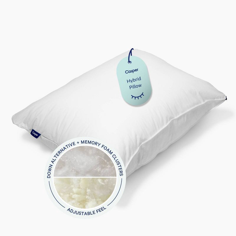 slide 1 of 10, Casper Sleep Standard/Queen Medium Essential Adjustable Pillow, 1 ct