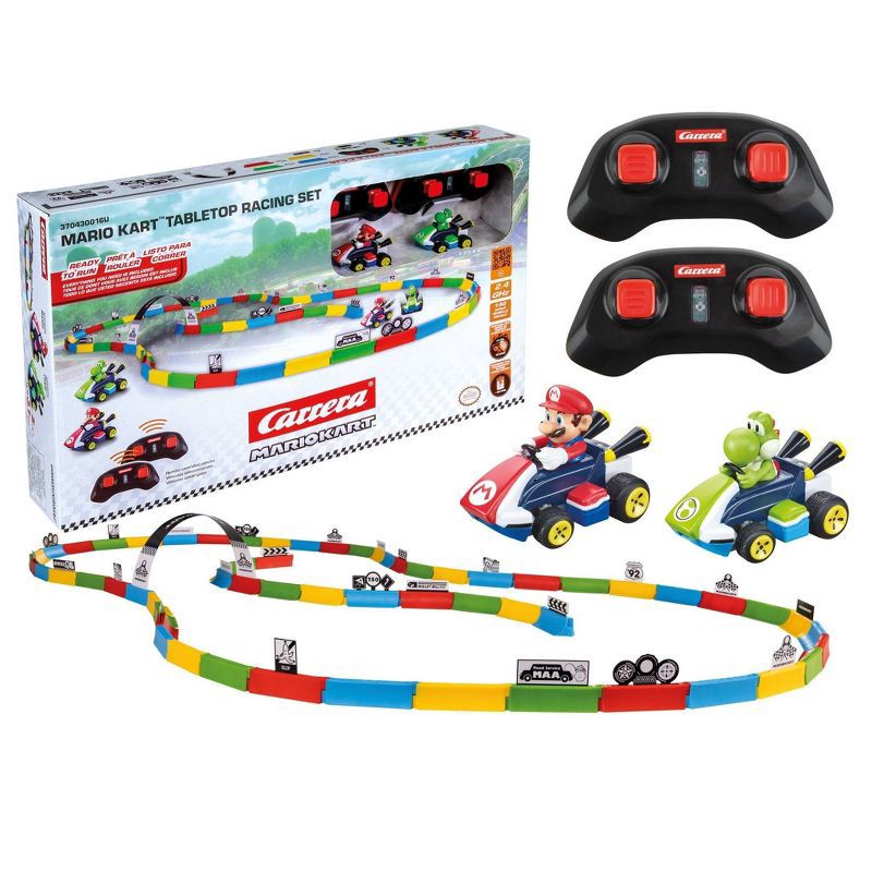 slide 12 of 12, Carrera RC Mario Kart Tabletop Toy Racetrack Set Featuring Mario and Luigi 2.4GHz Radio Control Cars, 1 ct