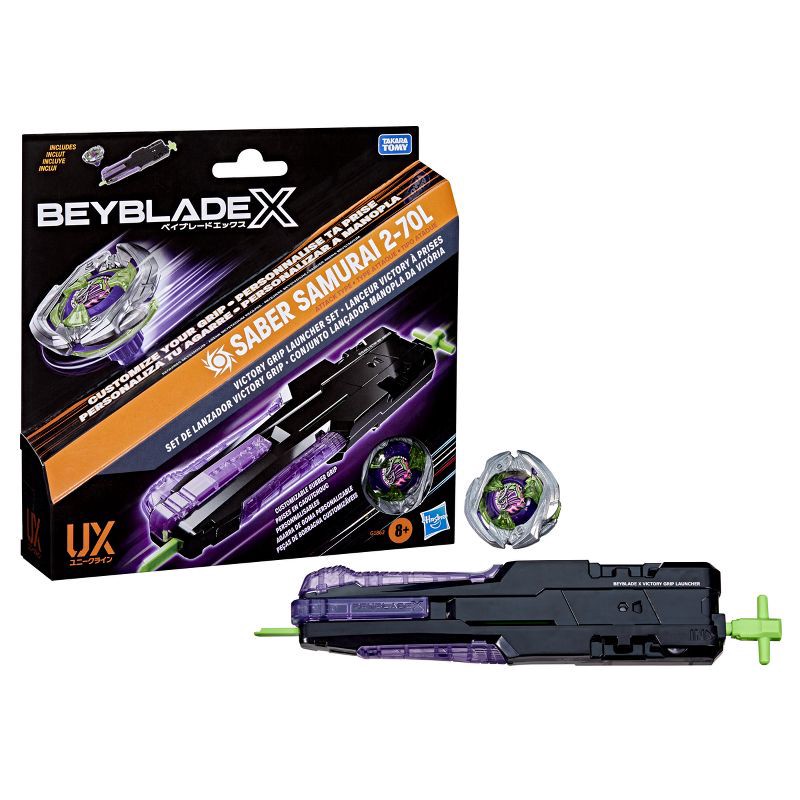 slide 1 of 7, Beyblade X Victory Grip Launcher Set, 1 ct
