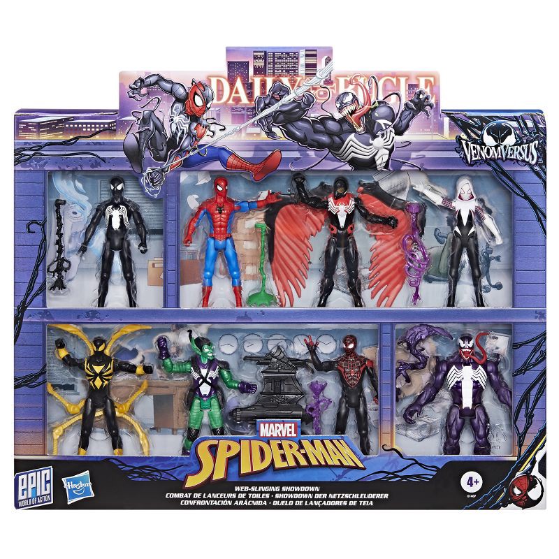 slide 3 of 4, Marvel Spider-Man Venom vs Epic World of Action Web-Slinging Showdown, 1 ct