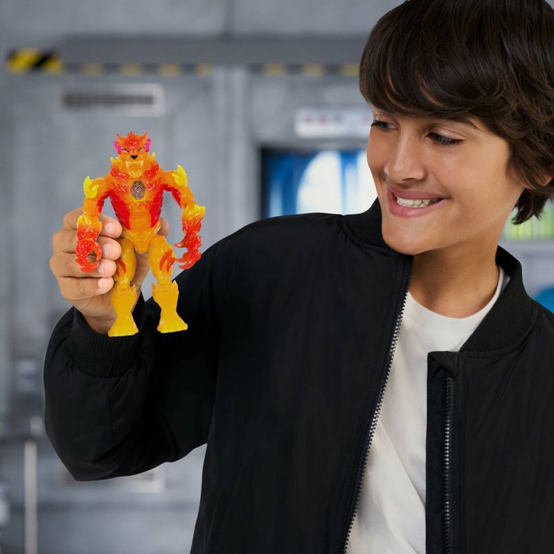 slide 7 of 9, MrBeast Lab Mutators Mutation Chamber Flame Panther Action Figure, 1 ct