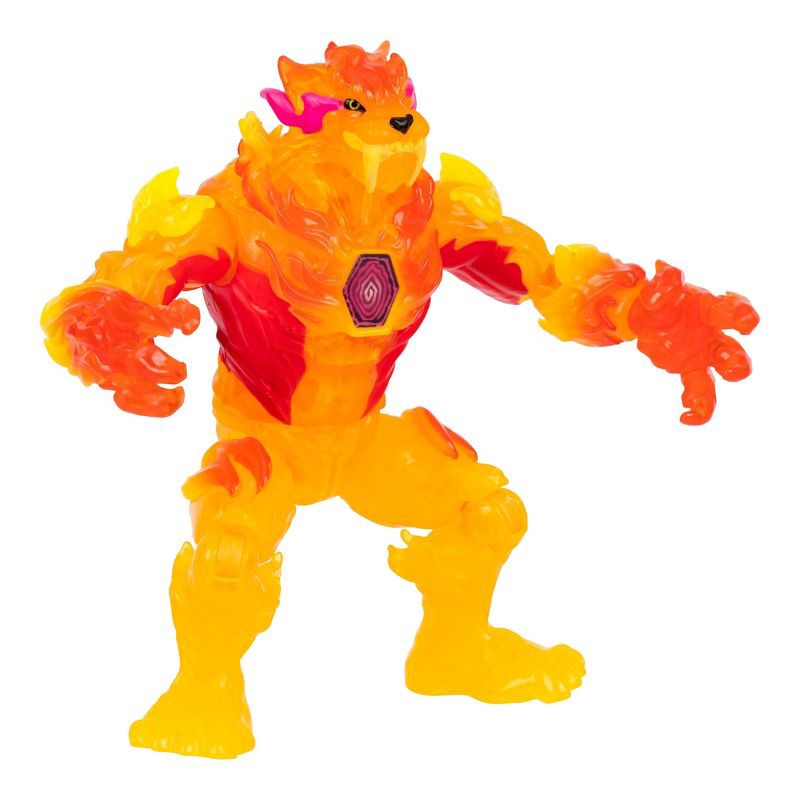 slide 1 of 9, MrBeast Lab Mutators Mutation Chamber Flame Panther Action Figure, 1 ct