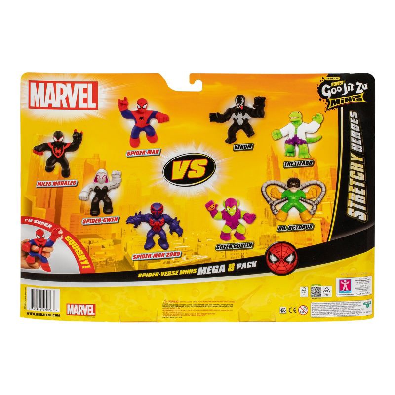 slide 10 of 11, Heroes Goo Jit Zu Marvel Spider-Verse Minis Mega 8-Pack, 1 ct