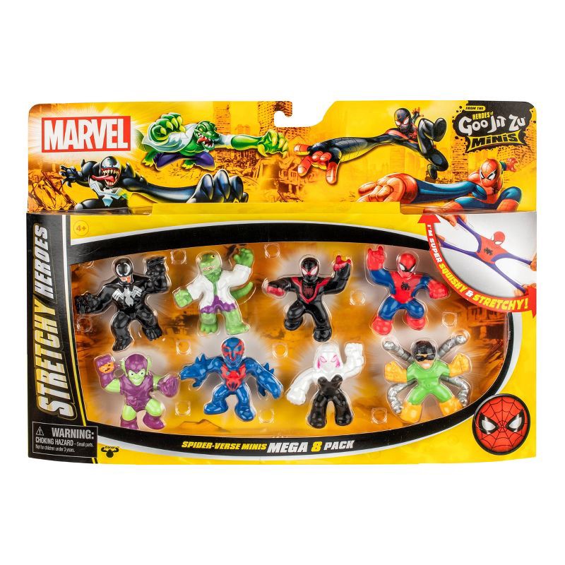 slide 11 of 11, Heroes Goo Jit Zu Marvel Spider-Verse Minis Mega 8-Pack, 1 ct