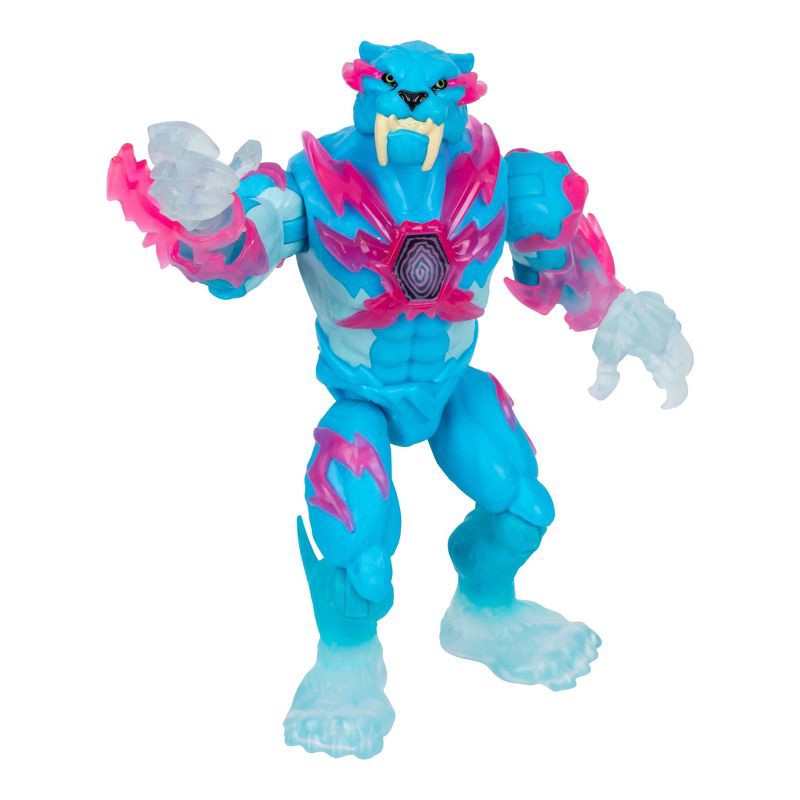 slide 1 of 9, MrBeast Lab Mutators Mutation Chamber Lightning Panther Action Figure, 1 ct