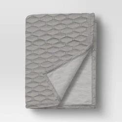 Triple Knit Throw Blanket Heathered Gray - Room Essentials™