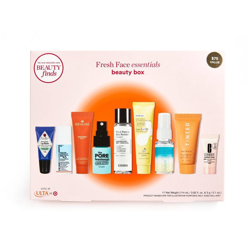 slide 1 of 4, Ulta Beauty at Target Fresh Face Essentials Exclusive Spring Skincare Beauty Box - 9 pc - Ulta Beauty, 9 ct