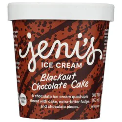 Jeni's Frozen Blackout Chocolate Cake Ice Cream - 16oz
