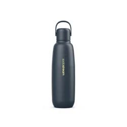SodaStream 23.7 fl oz Fizz & Go Easy Mix Insulated Stainless Steel Bottle Storm: Dishwasher-Safe, Portable Drinkware for Hot & Cold Beverages