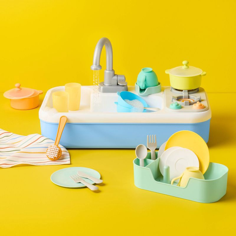 slide 2 of 6, Kitchen Sink Play Set - Gigglescape™, 1 ct