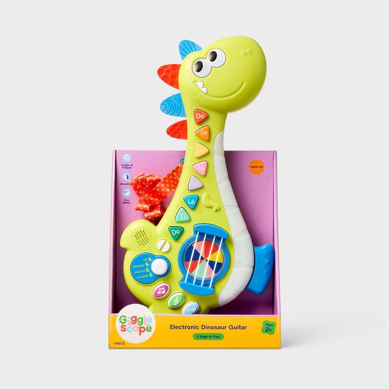 slide 4 of 6, Dino Electronic Guitar - Gigglescape™, 1 ct