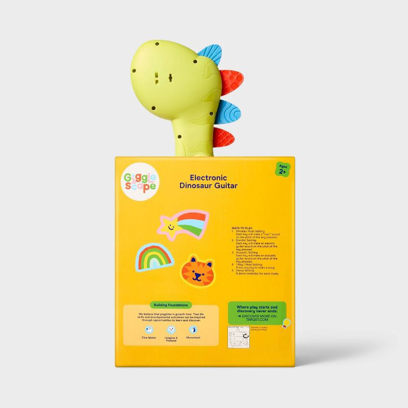 slide 5 of 6, Dino Electronic Guitar - Gigglescape™, 1 ct