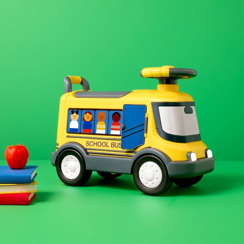 slide 2 of 5, School-Bus Ride On - Gigglescape™, 1 ct