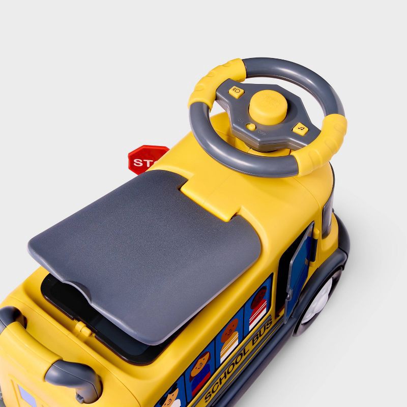 slide 3 of 5, School-Bus Ride On - Gigglescape™, 1 ct