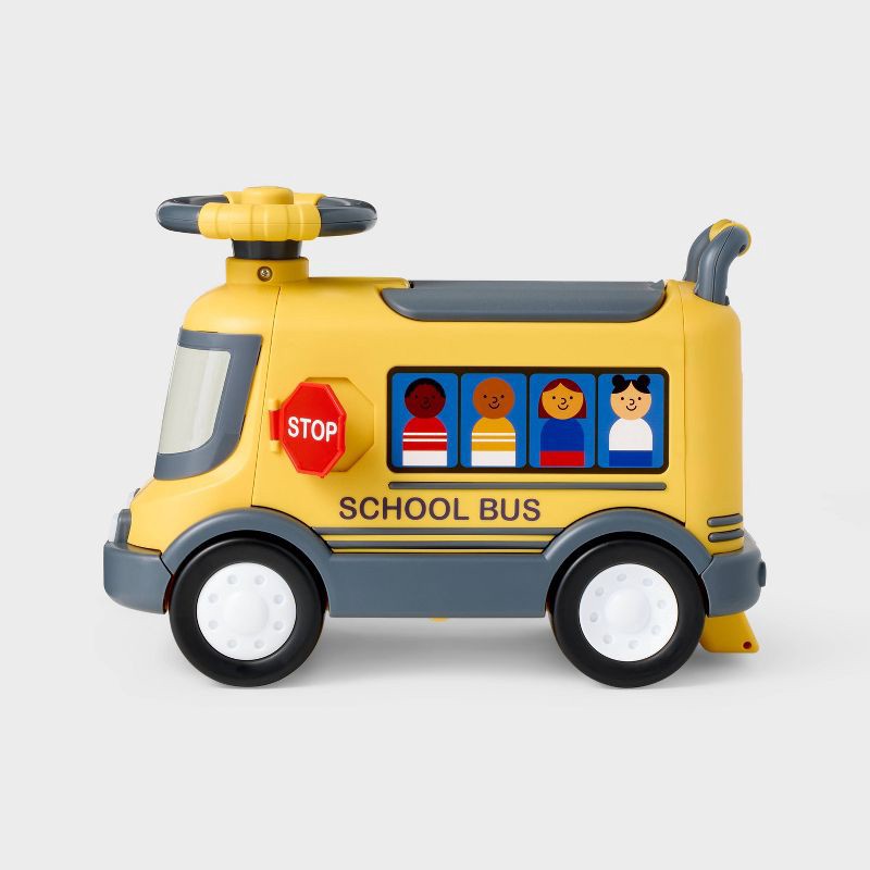 slide 1 of 5, School-Bus Ride On - Gigglescape™, 1 ct