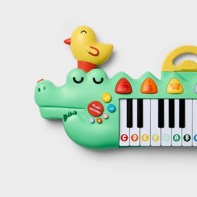 slide 3 of 6, Alligator Electronic Portable Piano - Gigglescape™, 1 ct