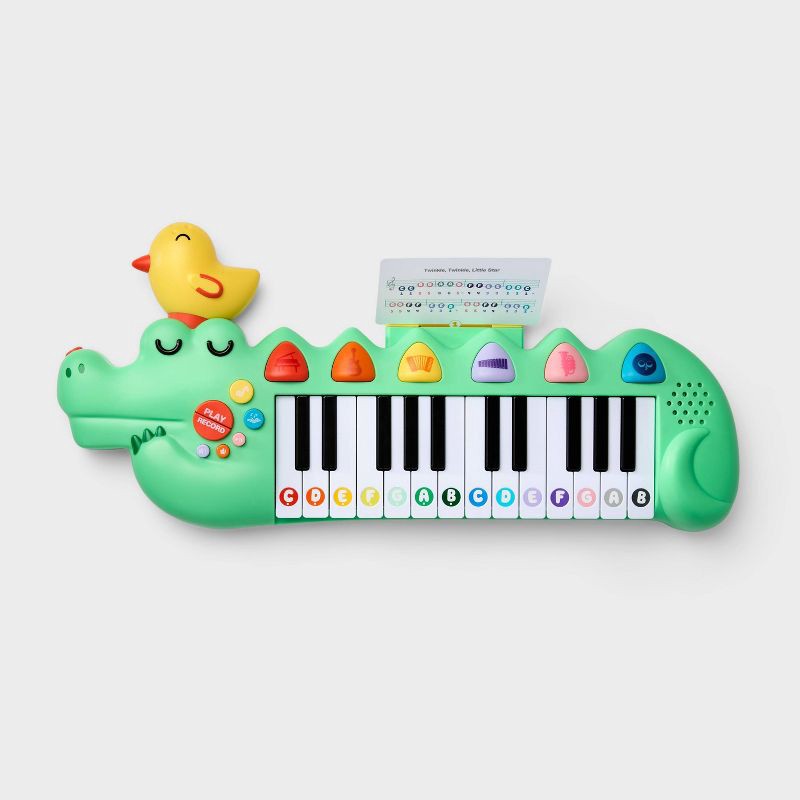 slide 1 of 6, Alligator Electronic Portable Piano - Gigglescape™, 1 ct