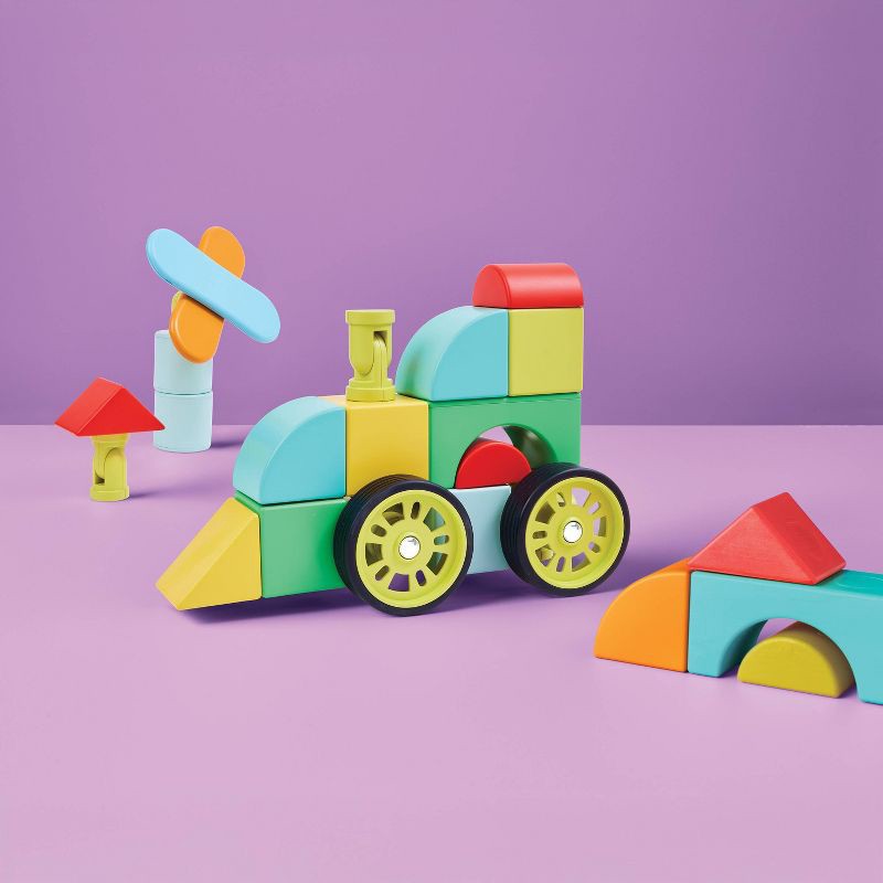 slide 2 of 5, Mag Building Blocks Set - 30pc - Gigglescape™, 30 ct
