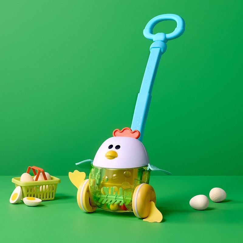 slide 5 of 5, Push & Walk Popping Chick - Gigglescape™, 1 ct