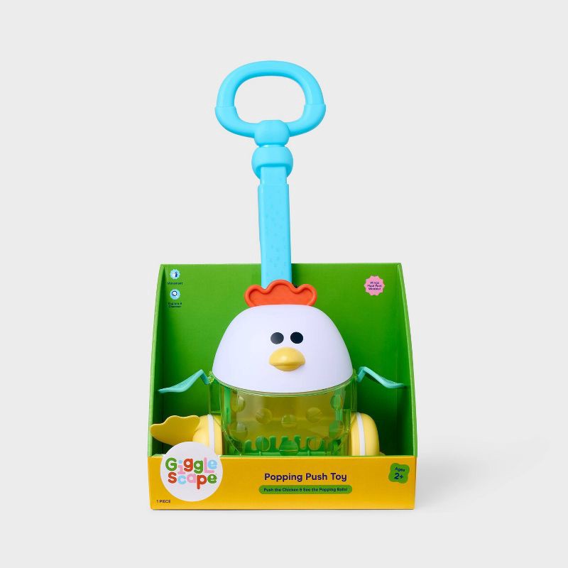 slide 4 of 5, Push & Walk Popping Chick - Gigglescape™, 1 ct