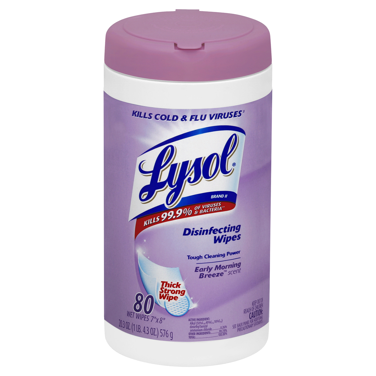 slide 1 of 4, Lysol Early Morning Breeze Scent Disinfecting Wipes, 80 ct