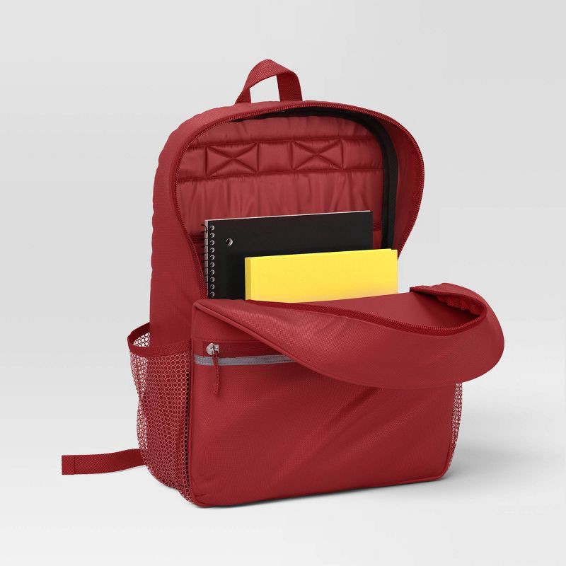 slide 2 of 3, 23L Backpack - Dealworthy™ Red: Fits 16-inch Laptop, Recycled Polyester, 23 liter