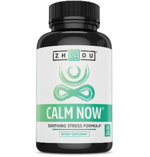 slide 1 of 3, Zhou Calm Now Veggie Capsules, 60 ct