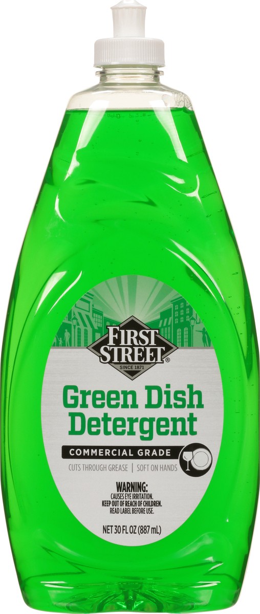slide 10 of 12, First Street Green Dish Detegent, 30 oz