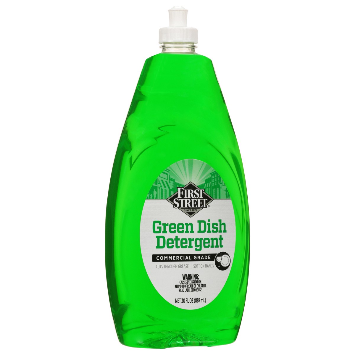 slide 8 of 12, First Street Green Dish Detegent, 30 oz