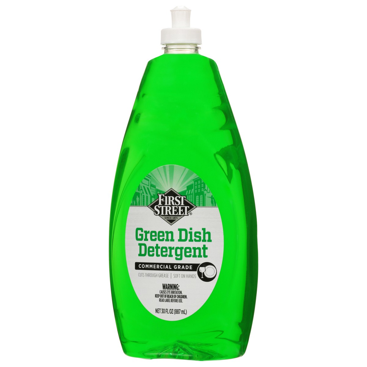 slide 6 of 12, First Street Green Dish Detegent, 30 oz