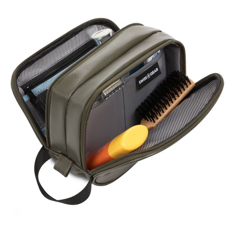 slide 9 of 10, SWISSGEAR Dopp Kit Toiletry Bag - Olive Green, 1 ct