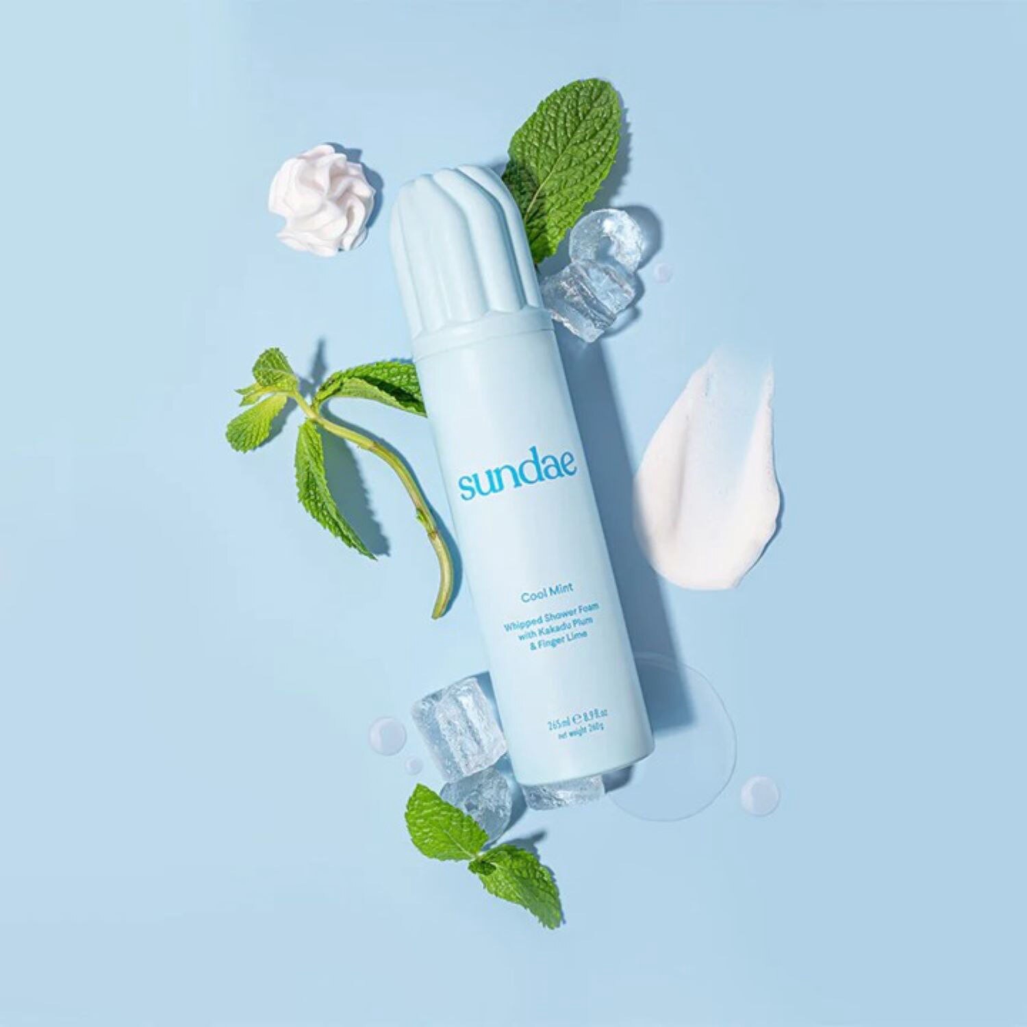 slide 2 of 3, ASPIRE Sundae Cool Mint Whipped Body Wash Shower Foam 8.9 Oz, 8.9 oz