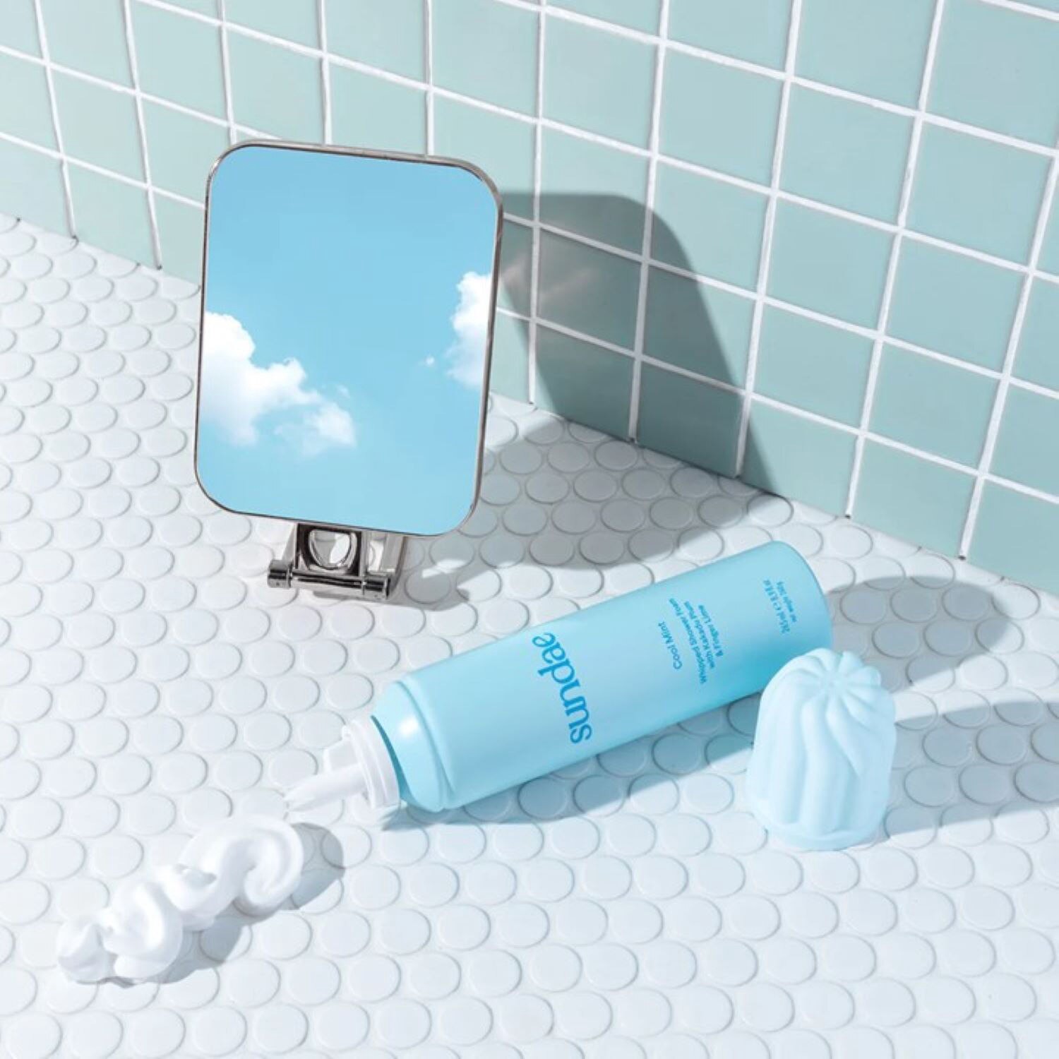 slide 3 of 3, ASPIRE Sundae Cool Mint Whipped Body Wash Shower Foam 8.9 Oz, 8.9 oz