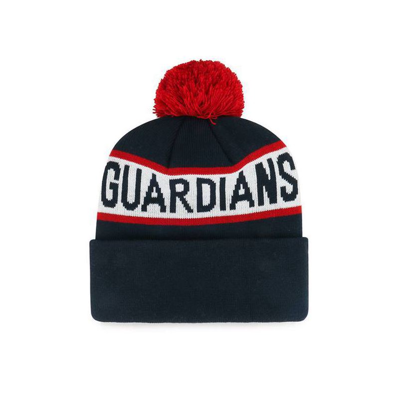 slide 2 of 2, MLB Cleveland Guardians Full Blitz Knit Beanie: Sports Team Logo, Adult One Size, 1 ct