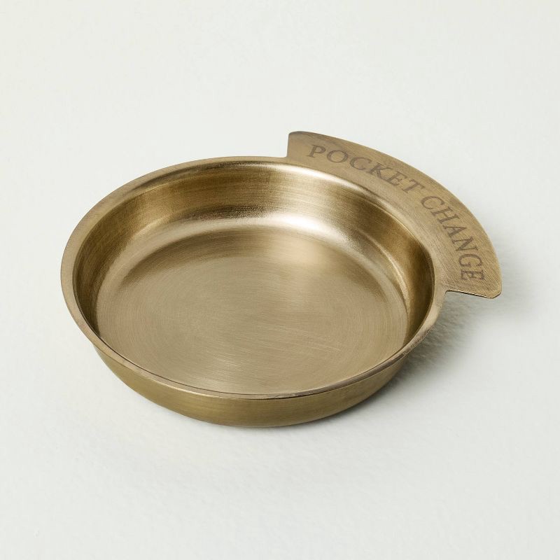slide 1 of 3, Hearth & Hand with Magnolia Brass Change Tray - Hearth & Hand™ with Magnolia, 1 ct