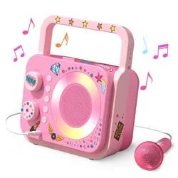 FAO Schwarz Bluetooth Portable Karaoke Station with Microphone