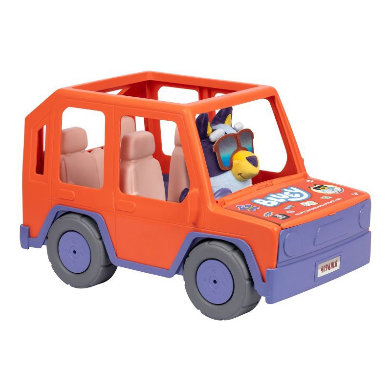 slide 7 of 10, Bluey Buddies Big Heeler 4 Wheel Drive Doll Playset - 3pk: Plush Character Set, BBC Licensed, Plastic & Fabric, 3 ct