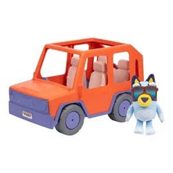 Bluey Buddies Big Heeler 4 Wheel Drive Doll Playset - 3pk: Plush Character Set, BBC Licensed, Plastic & Fabric