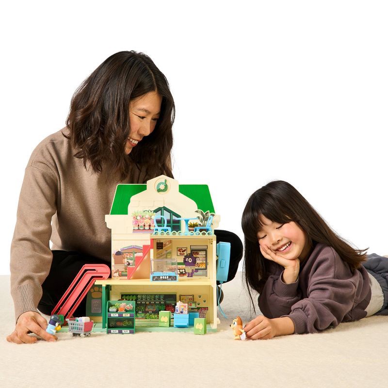 slide 3 of 18, Bluey Let's Play Chef Supermarket Playset - 22pk: Includes Sound Effects, Stickers, and 2 Figures, 22 ct