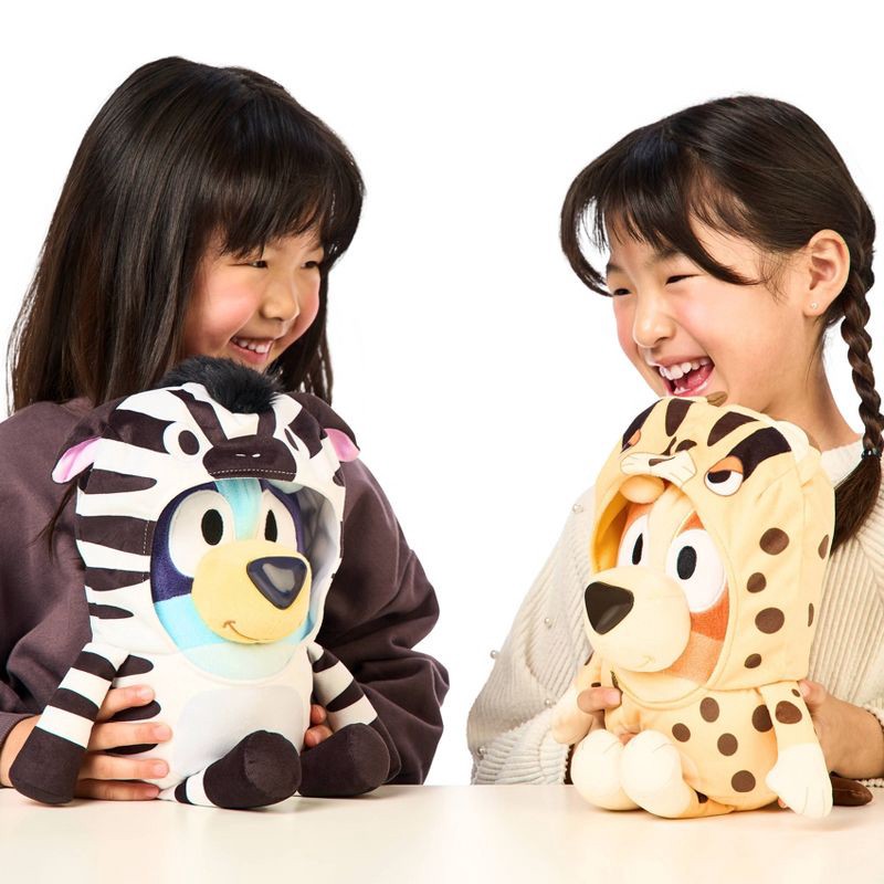slide 3 of 11, Bluey Siblings Interactive Plush - 2pk: Sound-Effect Fabric Toys, Bluey & Bingo, BBC Licensed Character Dolls, 2 ct