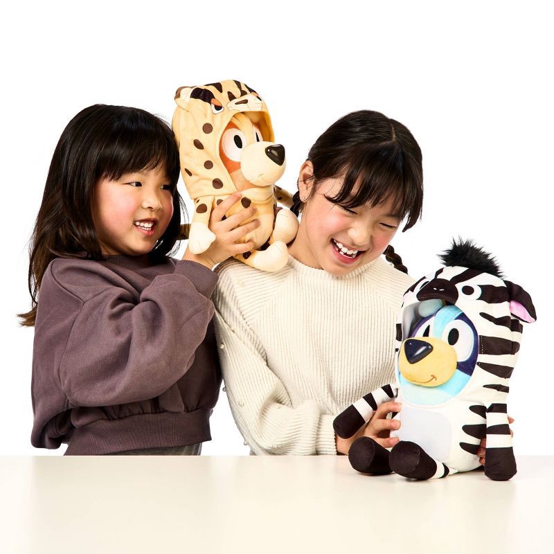 slide 9 of 11, Bluey Siblings Interactive Plush - 2pk: Sound-Effect Fabric Toys, Bluey & Bingo, BBC Licensed Character Dolls, 2 ct